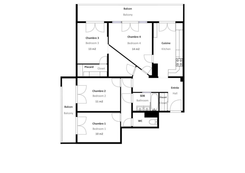 4-Bed Apartment on avenue architecte cordonnier