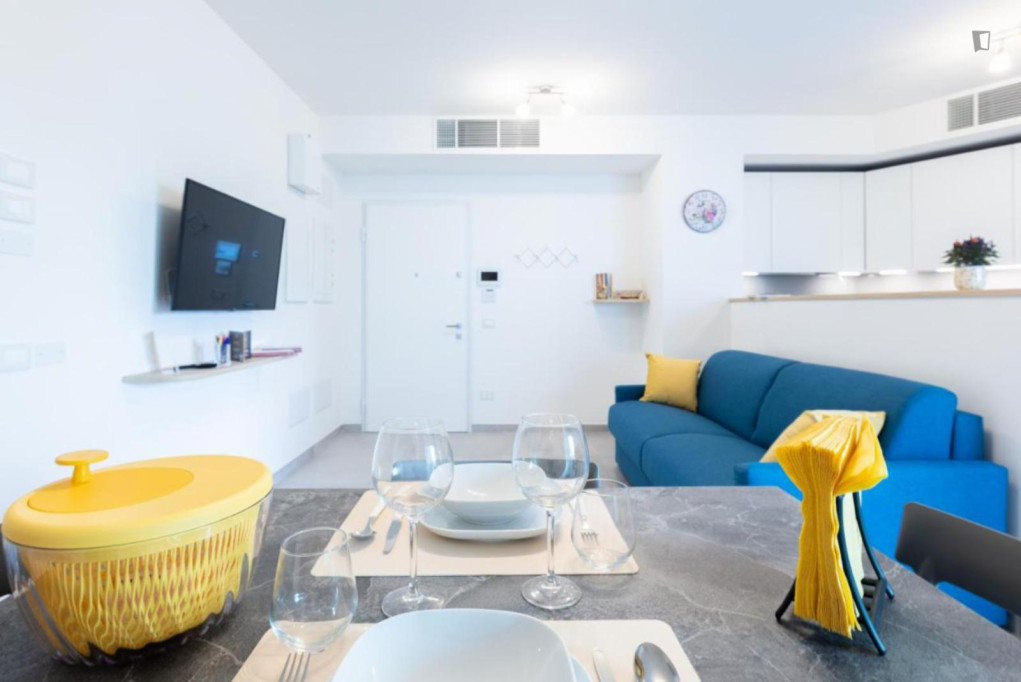 Stunning 1-bedroom apartment close to Parco Lunetta Mariotti - Bologne - chambre - ImmoJeune