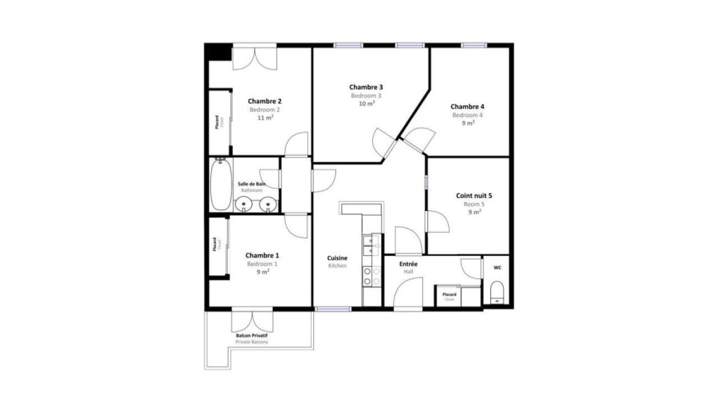 5-Bed Apartment on rue Esquermes