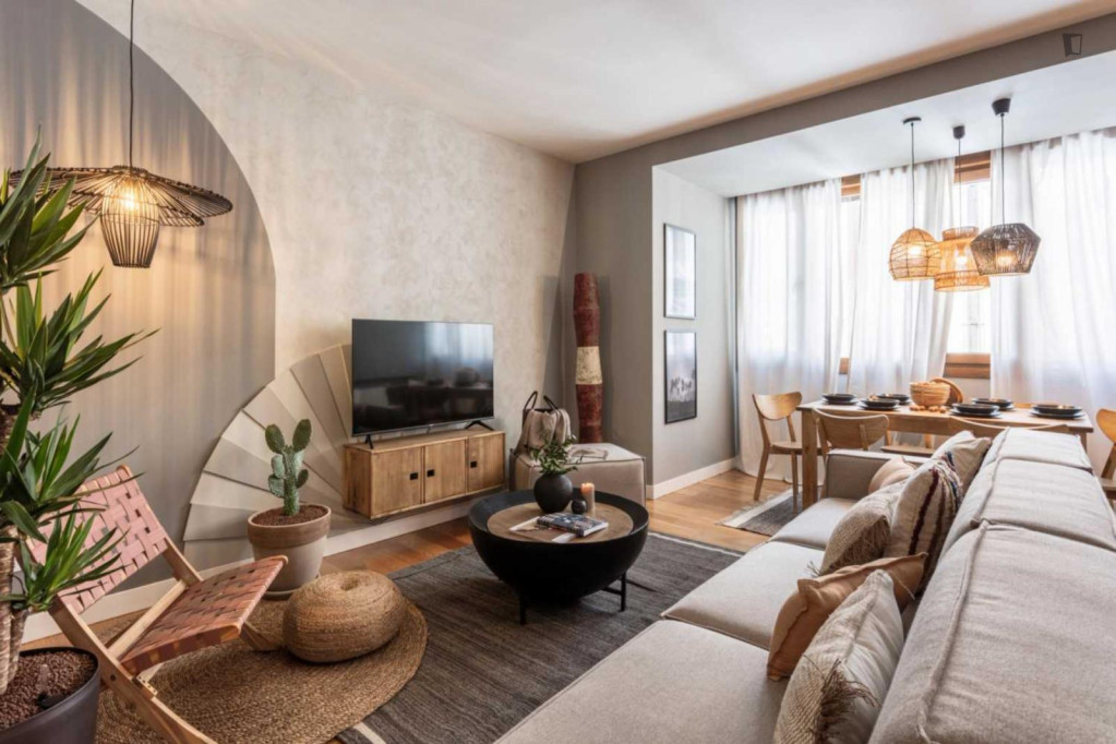 Bright 2-bedroom apartment in Azca district - Madrid - chambre - ImmoJeune