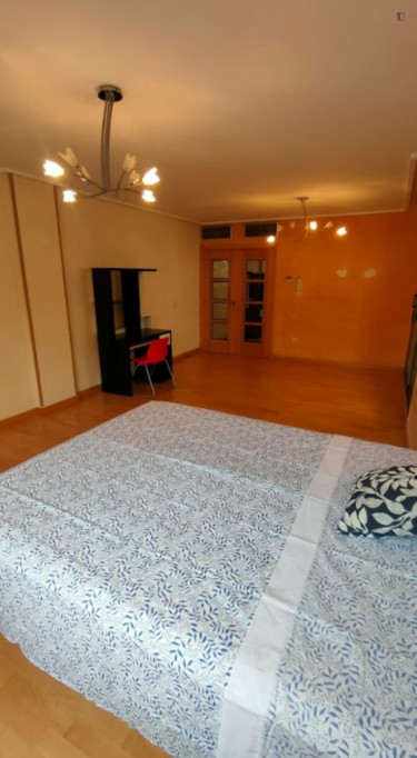 Spacious double bedroom in Bairro de Jesús  - Zaragoza - chambre - ImmoJeune