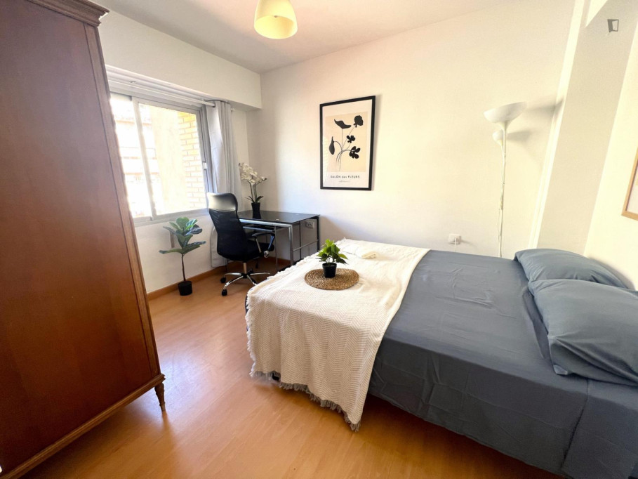 Double bedroom in a 3-room-apartment in Valencia - Valence - chambre - ImmoJeune