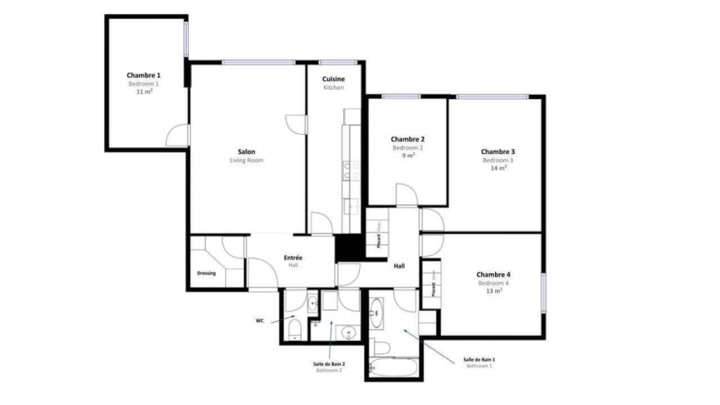 Luxury Elegant Apt. near Metro Station