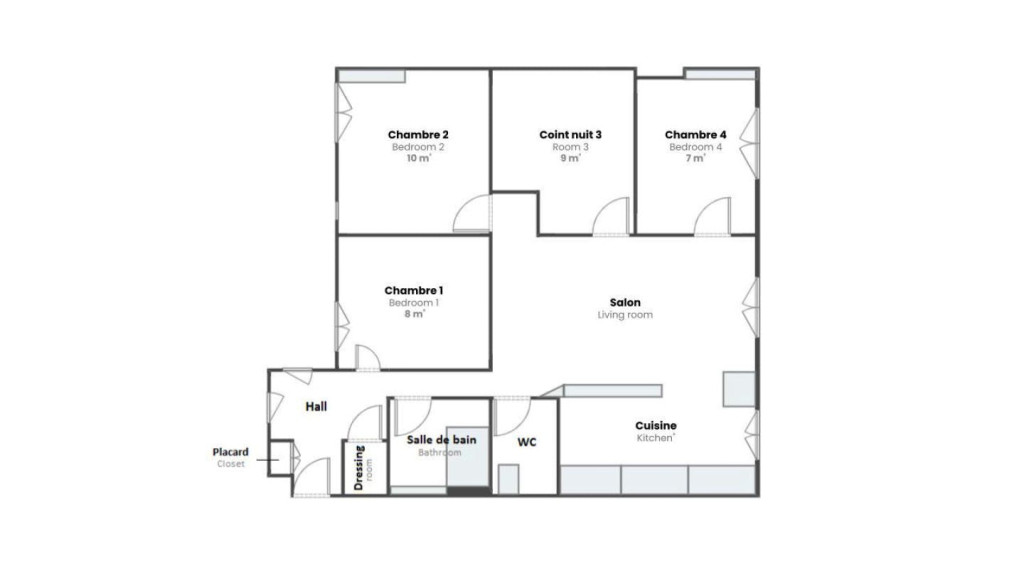 4-Bed Apartment on Grande Rue de la Guillotière