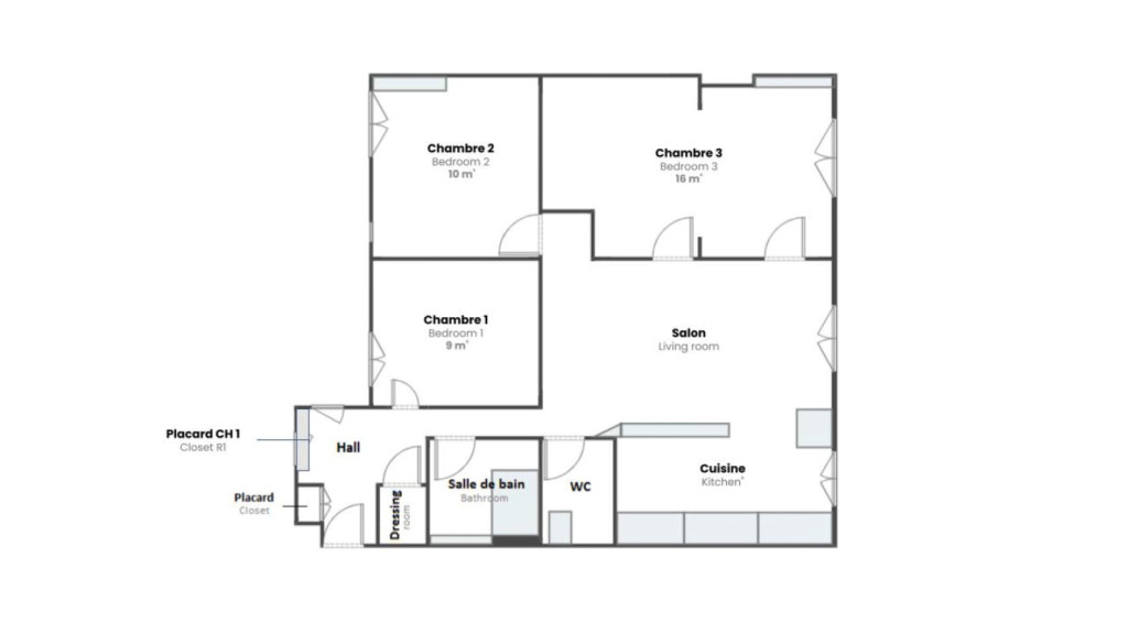 4-Bed Apartment on Grande Rue de la Guillotière