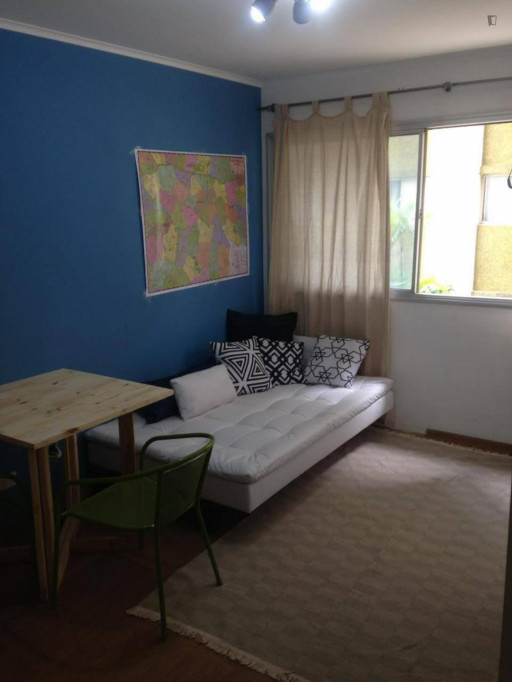 Charming 1-bedroom apartment in Bela Vista - Sao Paulo - chambre - ImmoJeune