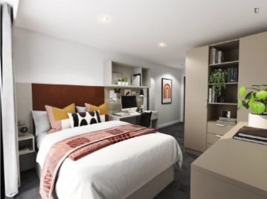 Cool double ensuite bedroom in a residence near Salford University - Salford - chambre - ImmoJeune