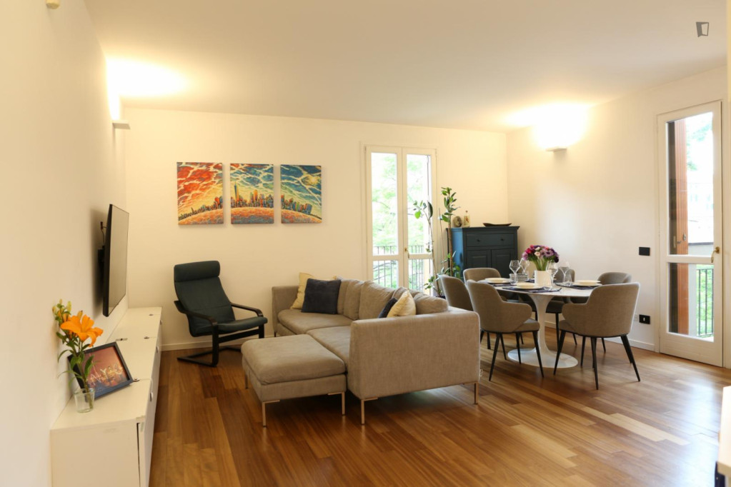 Modern and bright 2 bedroom apartment within walking distance to Università Bocconi - Milan - chambre - ImmoJeune