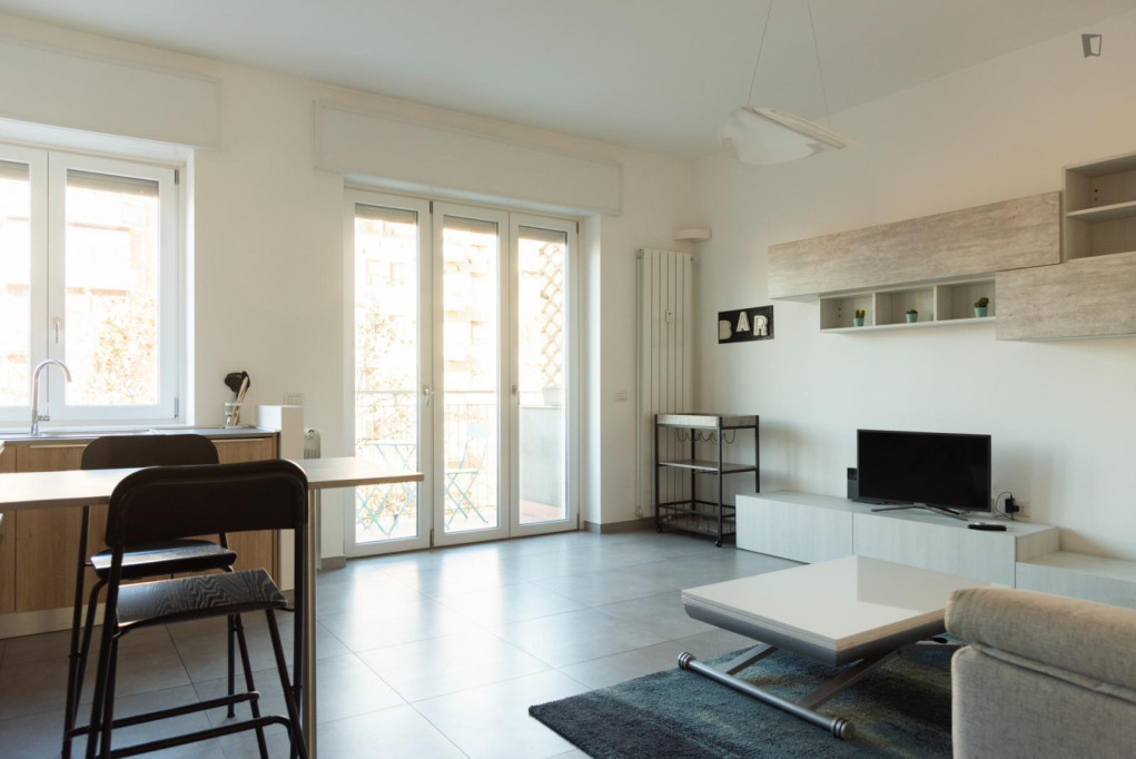 Inviting 1-bedroom apartment near Parco Vittorio Formentano - Milan - chambre - ImmoJeune