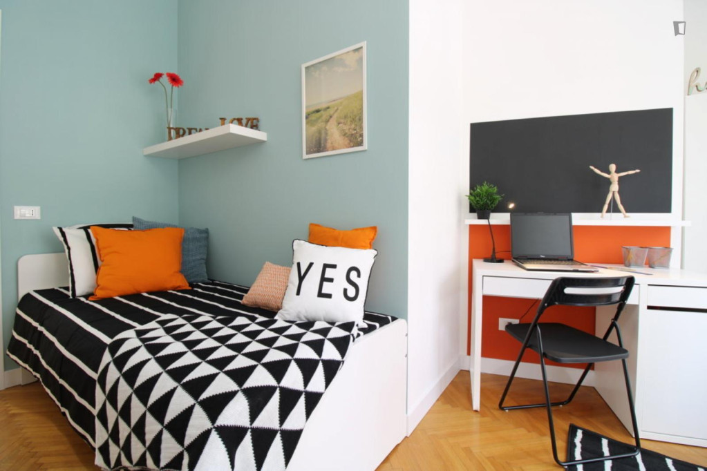 Inviting single bedroom near Parco dell'Acqua - Brescia - chambre - ImmoJeune