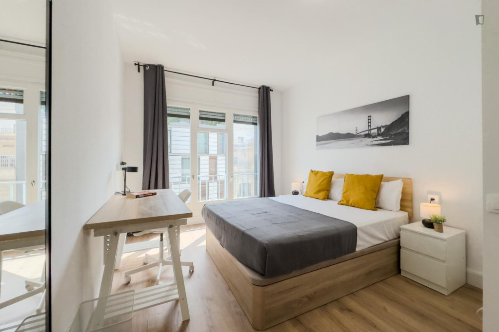 Spacious double bedroom in Dreta de l'Eixample - Barcelone - chambre - ImmoJeune