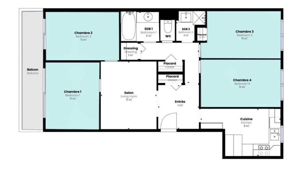 Bright Comfortable Apt. near Montparnasse