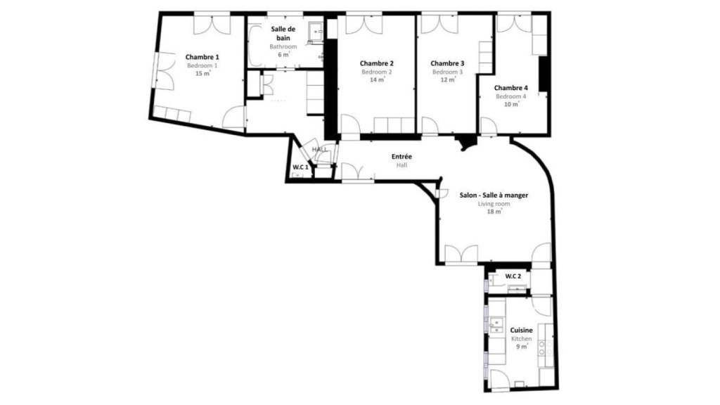 Exceptional Stunning Apt. right away Arc de Triomphe