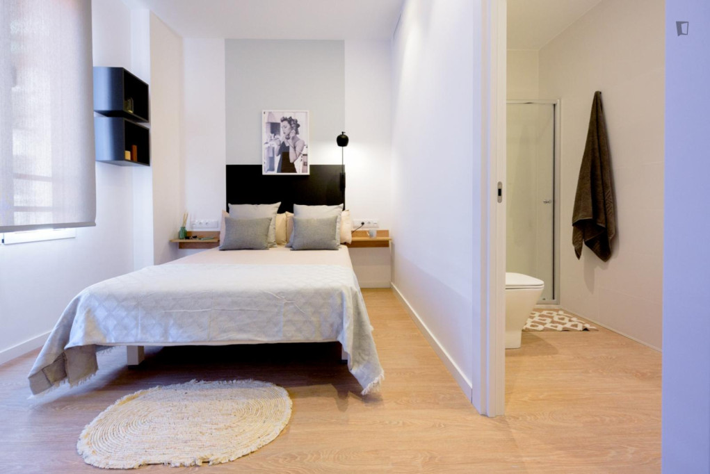 Pleasant double ensuite bedroom in La Gran Via - Valence - chambre - ImmoJeune