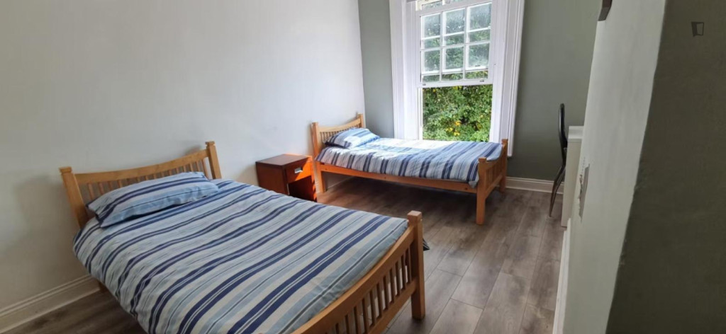 Bed in a homely twin bedroom, in Broadstone - Dublin - chambre - ImmoJeune