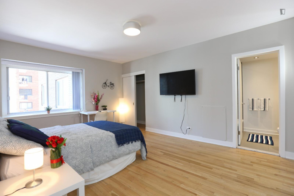 Appealing double ensuite bedroom near Université McGill - Montreal - chambre - ImmoJeune