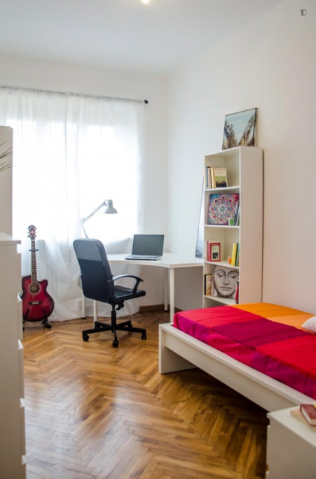 Inviting single bedroom in a 4-bedroom flat near the royal museum