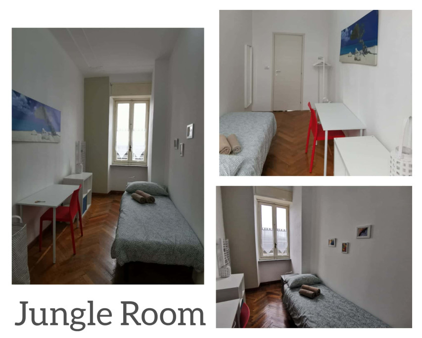 Camera Jungle con affaccio su balcone comune