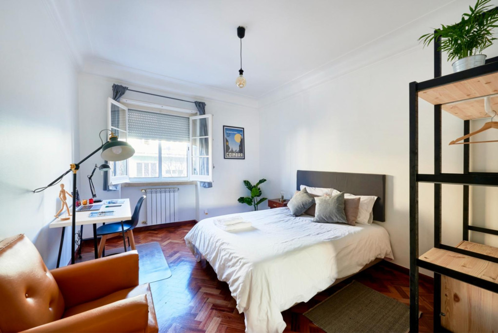 Saldanha 5, Room 2 - Lisbonne - chambre - ImmoJeune