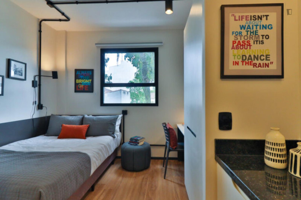 Elegant double ensuite bedroom near the Campus Baixada Santista of the UFSP - Sao Paulo - chambre - ImmoJeune