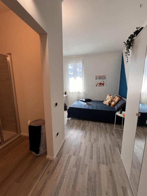 Pleasant single ensuite bedroom with a private kitchen, in Le Albere - Trento - chambre - ImmoJeune