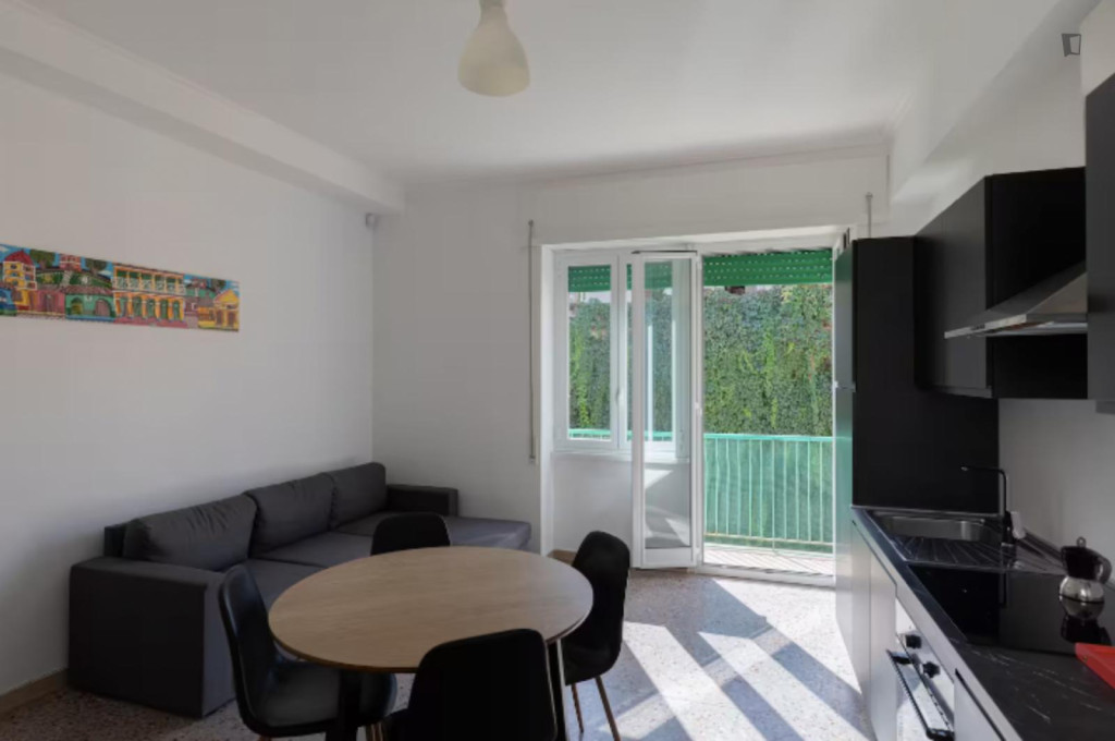 One-Bedroom Apartment with Terrace near Vatican City - Rome - chambre - ImmoJeune