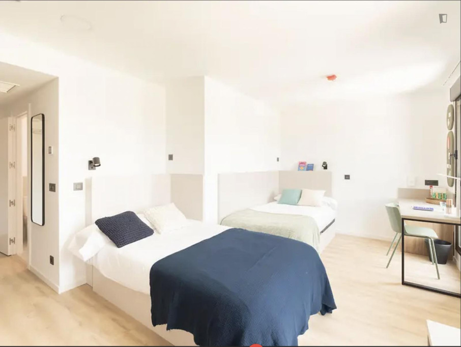 Bed in a charming shared studio, close to Universidad Navarra - Pamplona - chambre - ImmoJeune