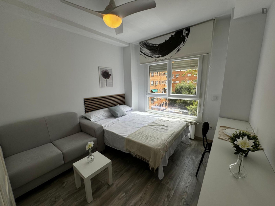 Appealing double ensuite bedroom near the Almendrales metro - Madrid - chambre - ImmoJeune