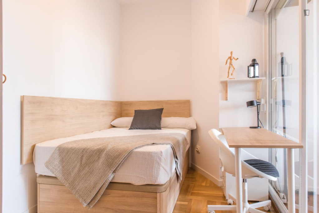 Bright single bedroom in Vallehermoso - Madrid - chambre - ImmoJeune