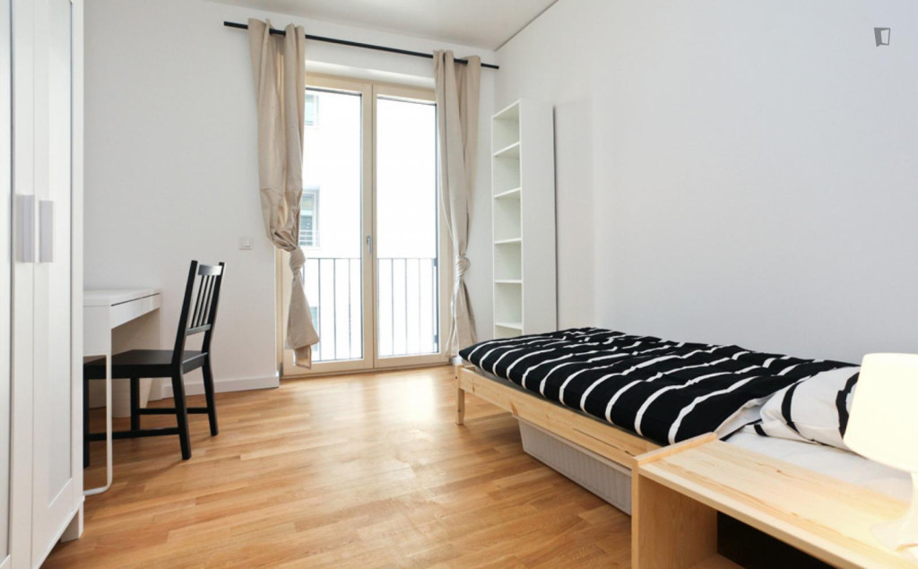 Comfy single bedroom in Ostend - Frankfurt am Main - chambre - ImmoJeune