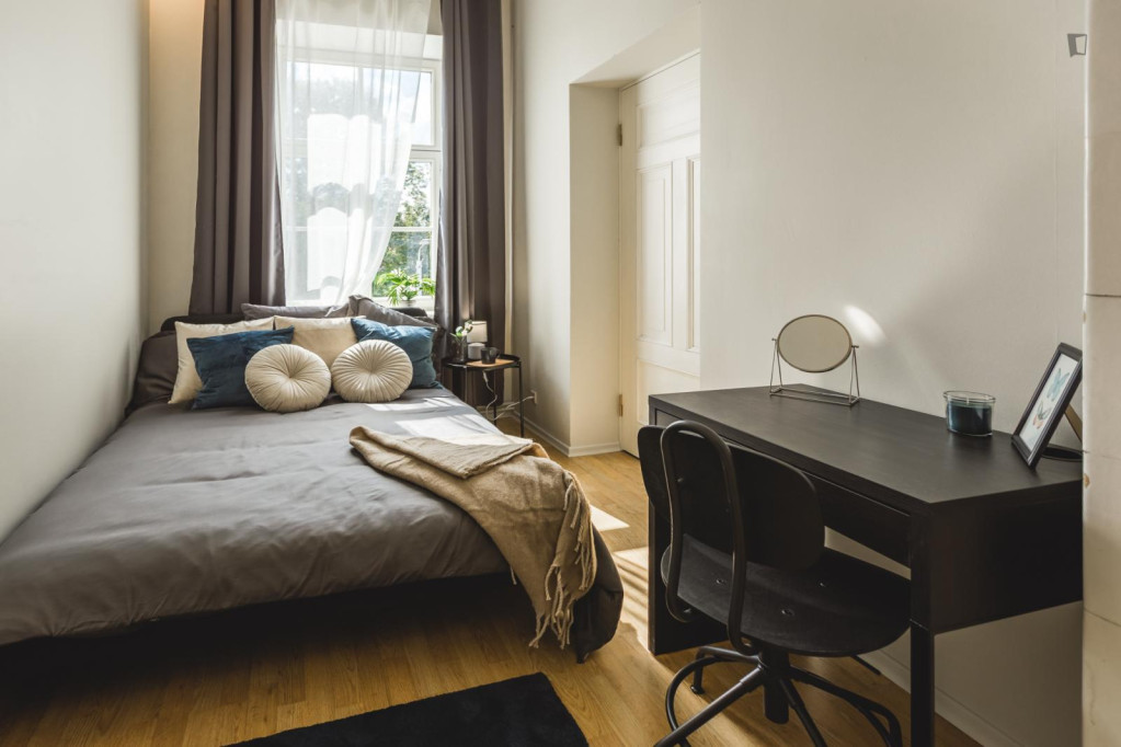 Charming single bedroom next to the Bastejkalna Park - Riga - chambre - ImmoJeune