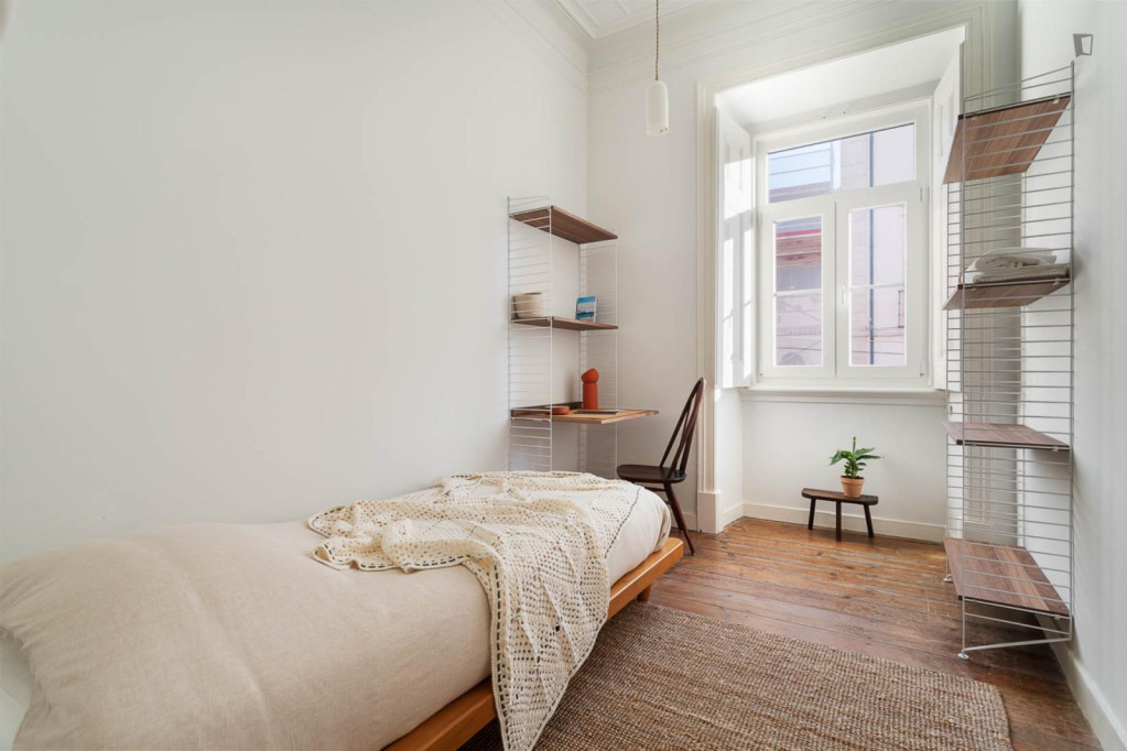 Charming single bedroom in Graça - Lisbonne - chambre - ImmoJeune