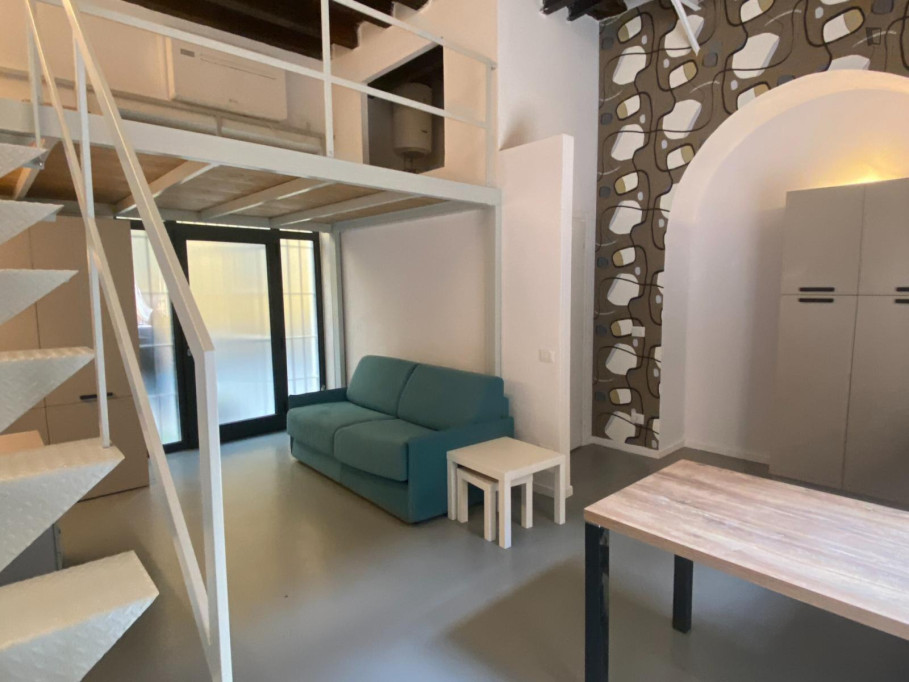 Very nice lofted studio in Navigli - Milan - chambre - ImmoJeune