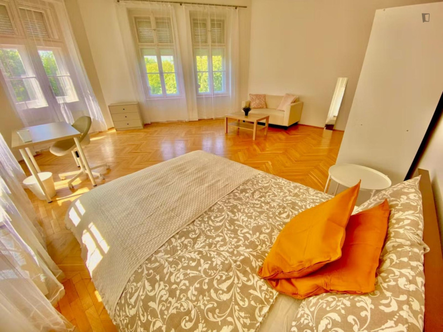 Large double bedroom in District VIII