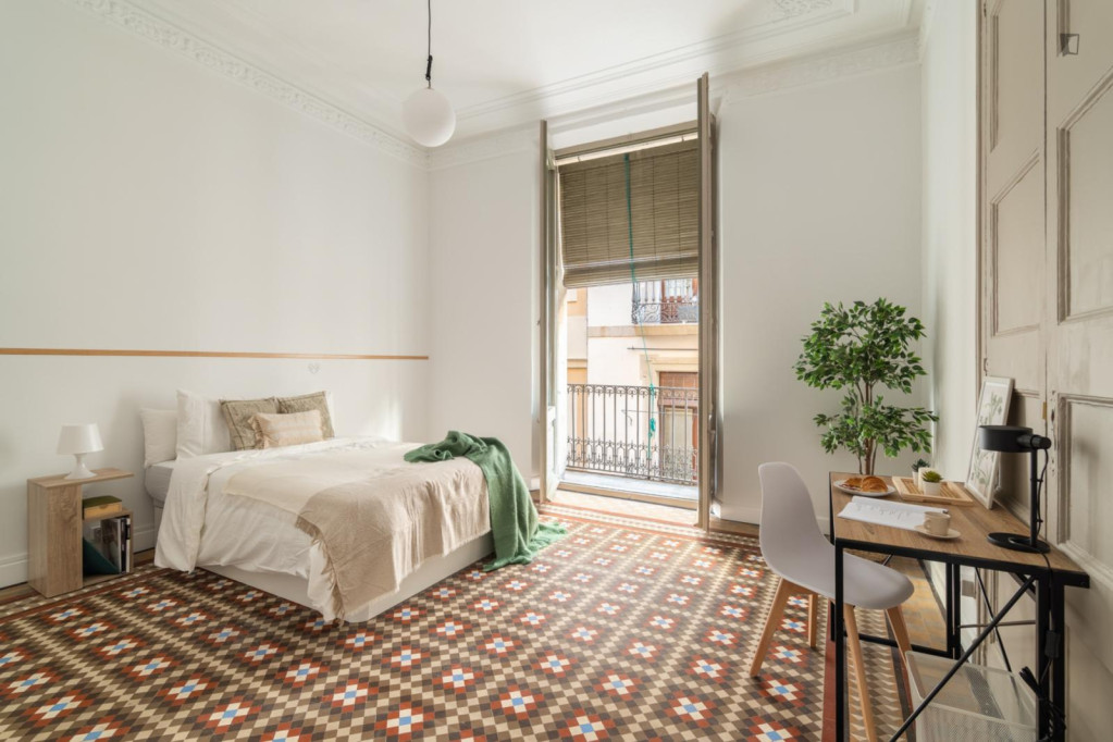 Wonderful double bedroom in Barri Gotic - Barcelone - chambre - ImmoJeune