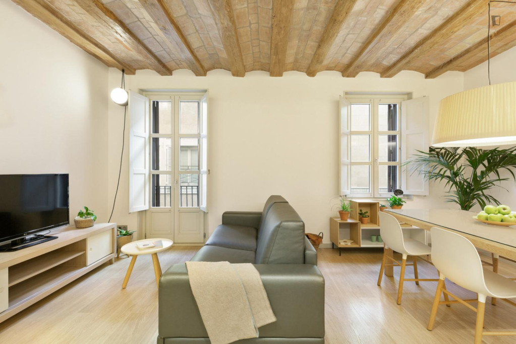Very cool 2-bedroom apartment in Barri Gotic - Barcelone - chambre - ImmoJeune