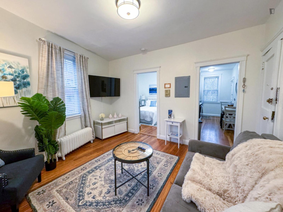 Charming 1-bedroom apartment in Brookline - Boston - chambre - ImmoJeune