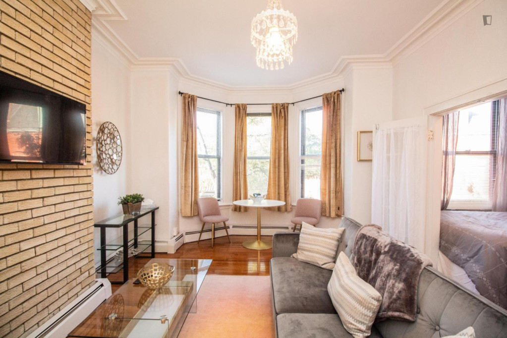 Chic 1-bedroom apartment in Brookline - Boston - chambre - ImmoJeune