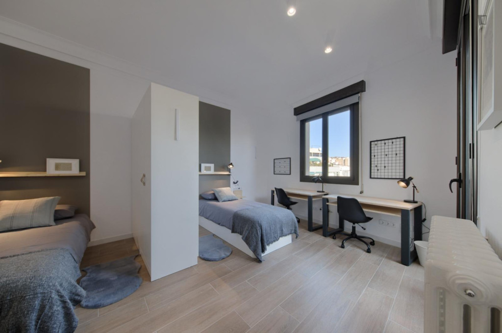 Exquisite twin ensuite bedroom in Sant Gervasi - Galvany - Barcelone - chambre - ImmoJeune