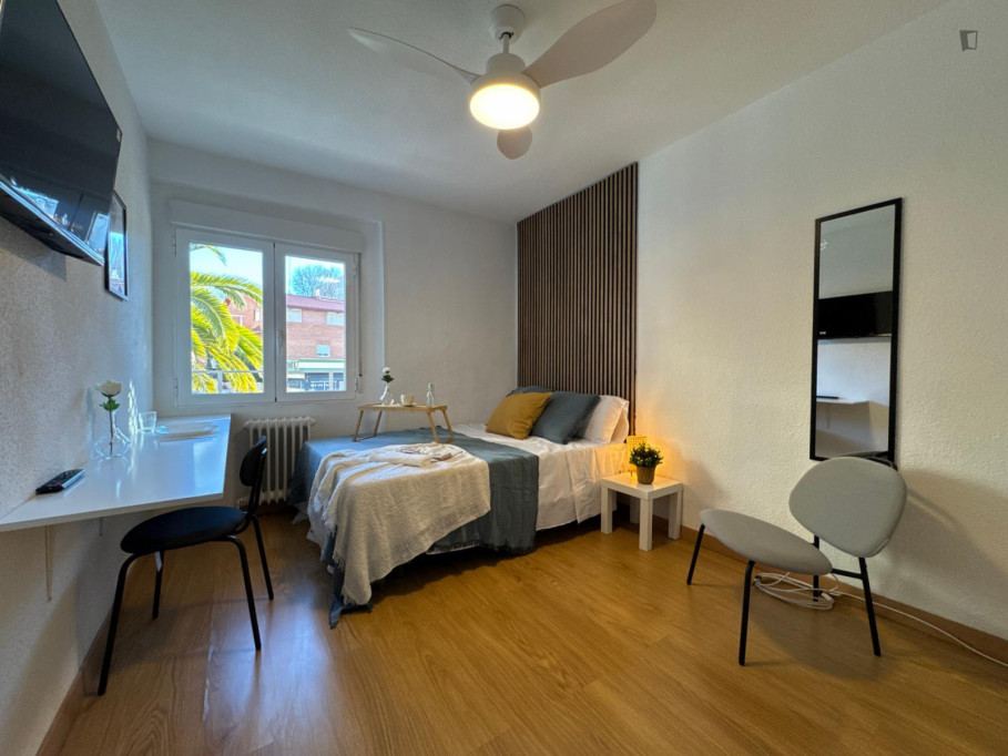 Beautiful double bedroom in Móstoles, well connected to the city center of Madrid - Madrid - chambre - ImmoJeune
