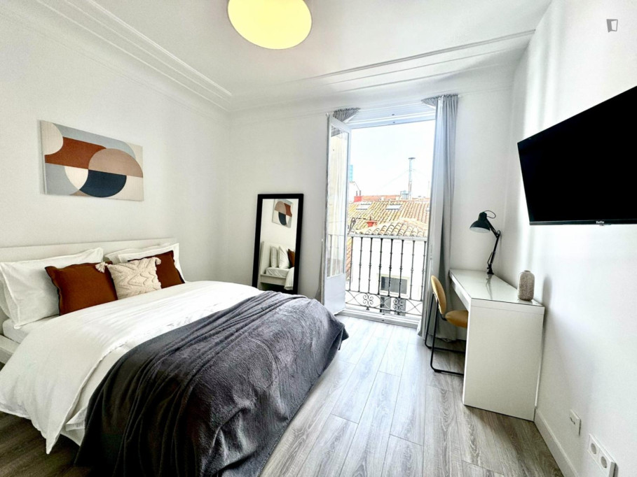 Stylish single bedroom in shared flat in central Chueca  - Madrid - chambre - ImmoJeune