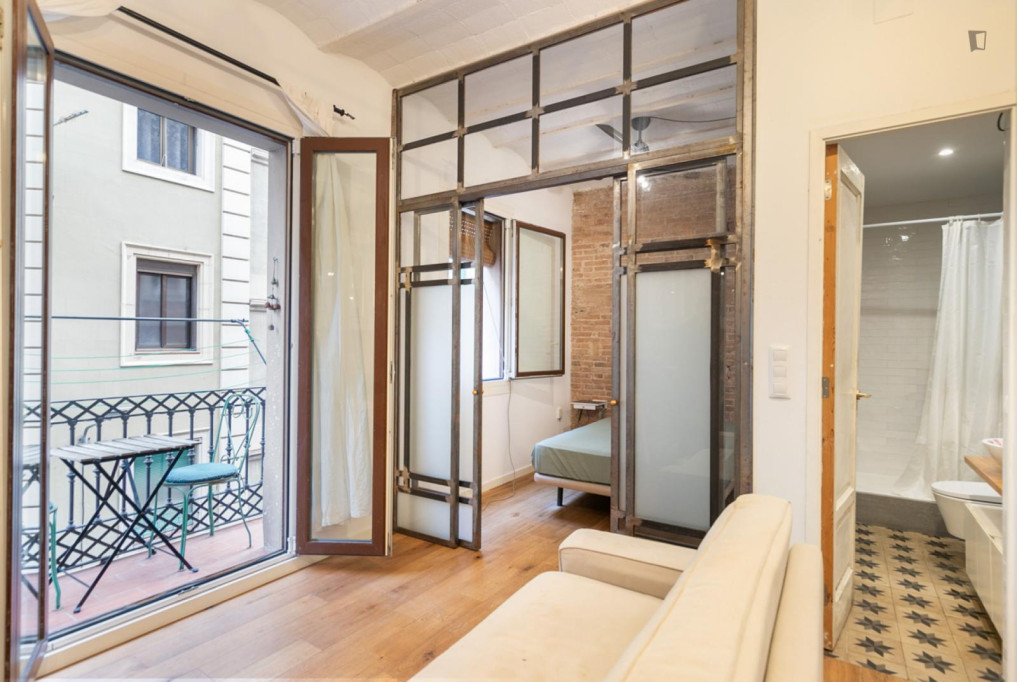 Inviting 1-bedroom apartment in sunny La Barceloneta - Barcelone - chambre - ImmoJeune