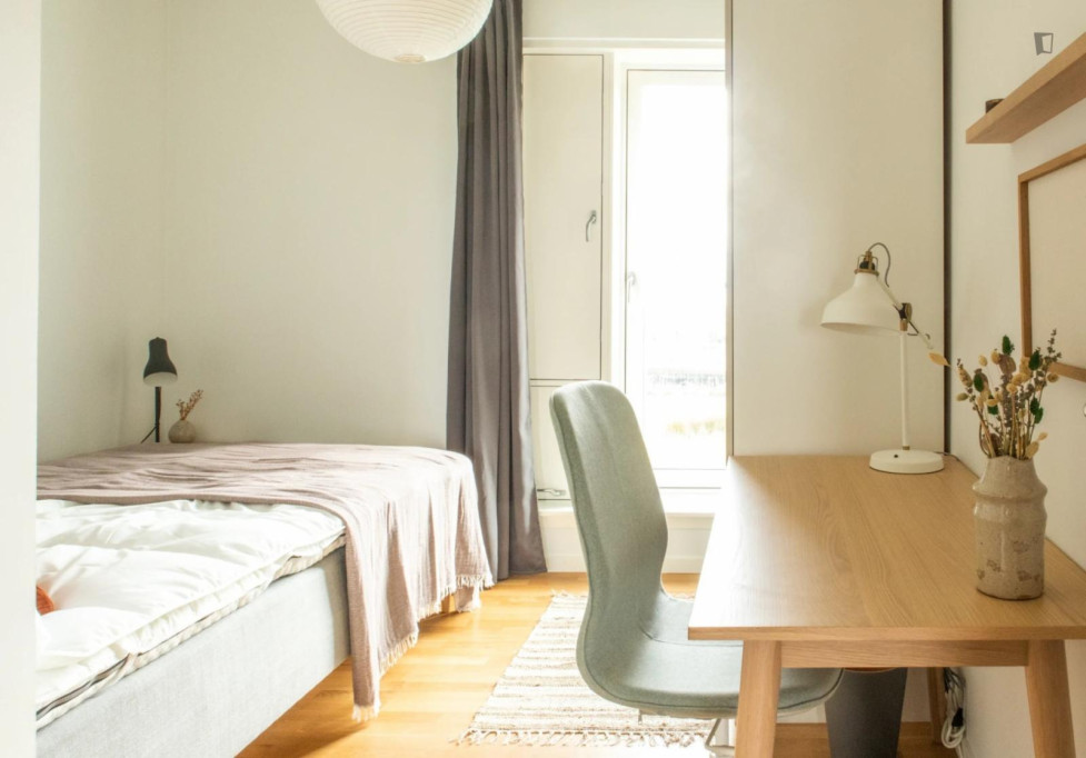 Bright single bedroom in shared flat in Holmen - Copenhagen - chambre - ImmoJeune