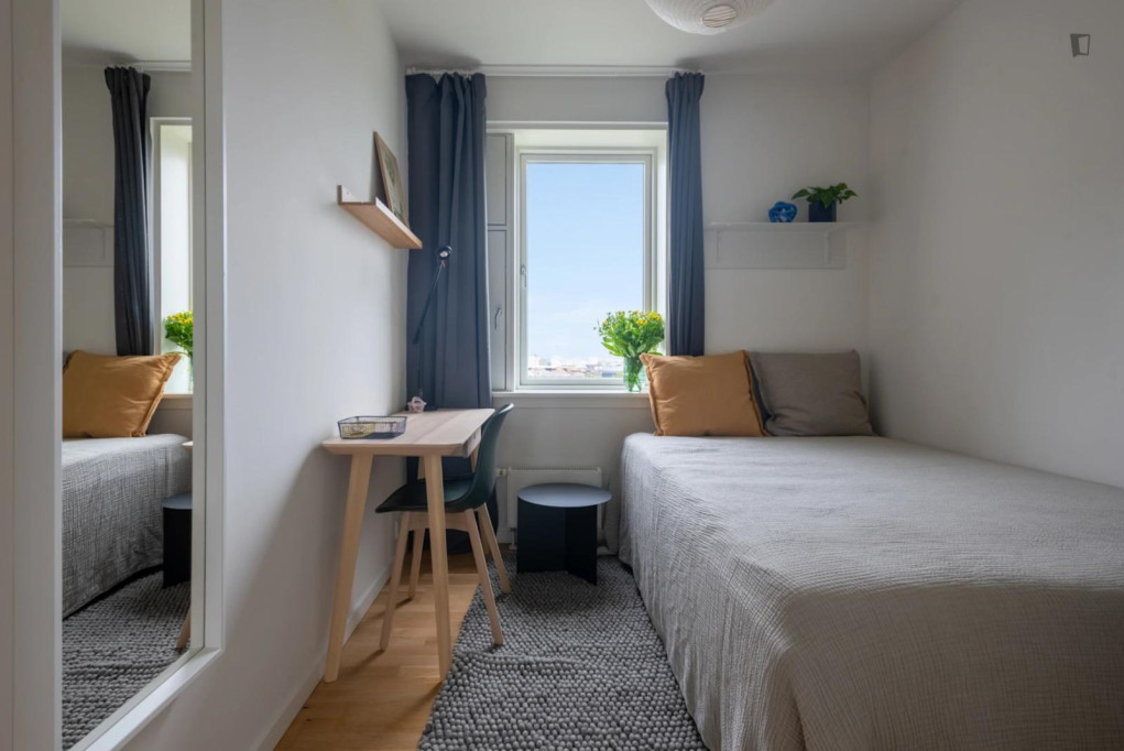 Cosy single bedroom in nice shared flat in Holmen - Copenhagen - chambre - ImmoJeune