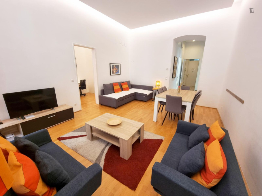 Elegant 2-bedroom apartment near the Praterstern train station - Vienna - chambre - ImmoJeune