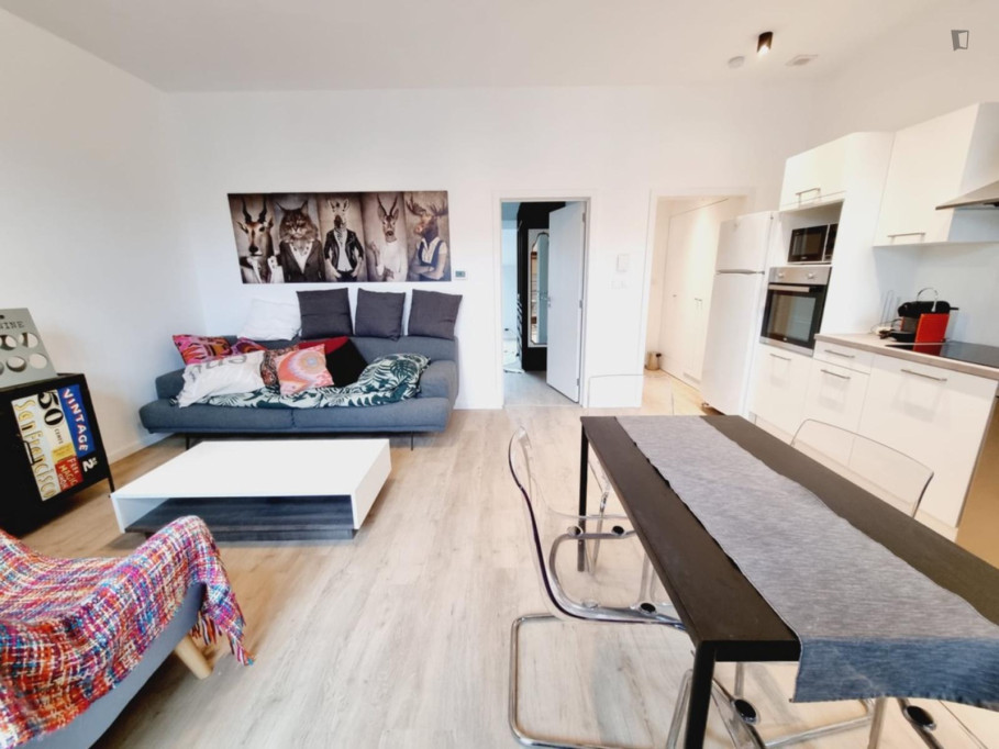 Unique 2 Bedroom Apartment close to Eurostar Brussels Terminal - Bruxelles - chambre - ImmoJeune