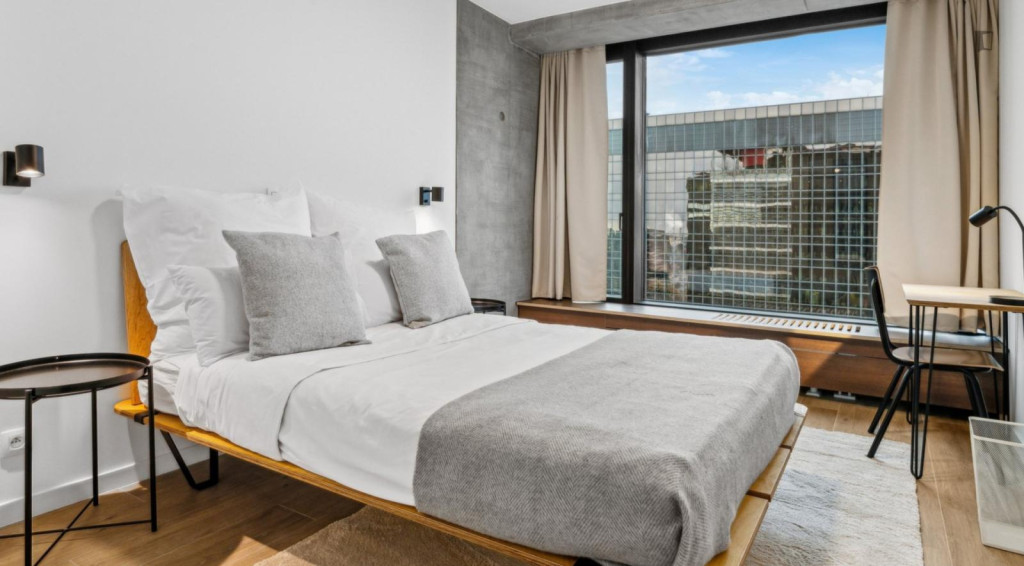 Great double bedroom in a modern apartment complex in Brussels North - Bruxelles - chambre - ImmoJeune
