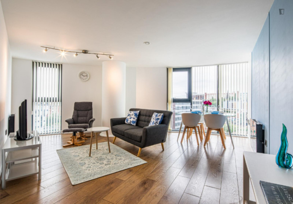 Fascinating 2 Bedroom Apartment close to  Nursery Street Pocket Park - Sheffield - chambre - ImmoJeune