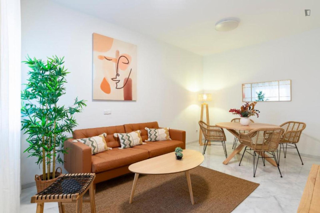 Bright 2-bedroom flat in the historic center  - Malaga - chambre - ImmoJeune