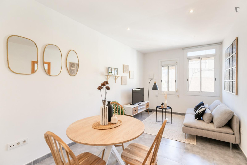 Sunny 2-bedroom apartment in Dreta de l'Eixample - Barcelone - chambre - ImmoJeune